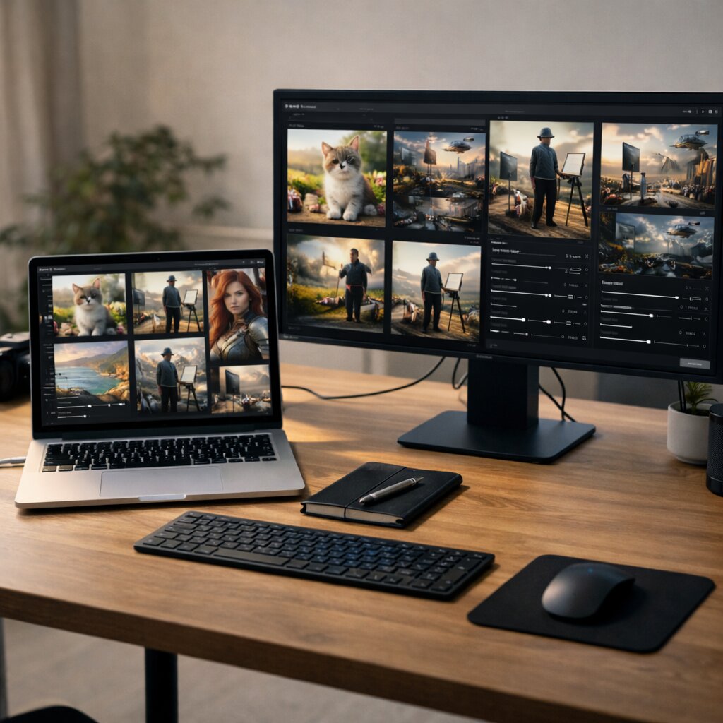 AI 이미지 생성 툴 비교 활용 분야 블로그 썸네일 제작 예시