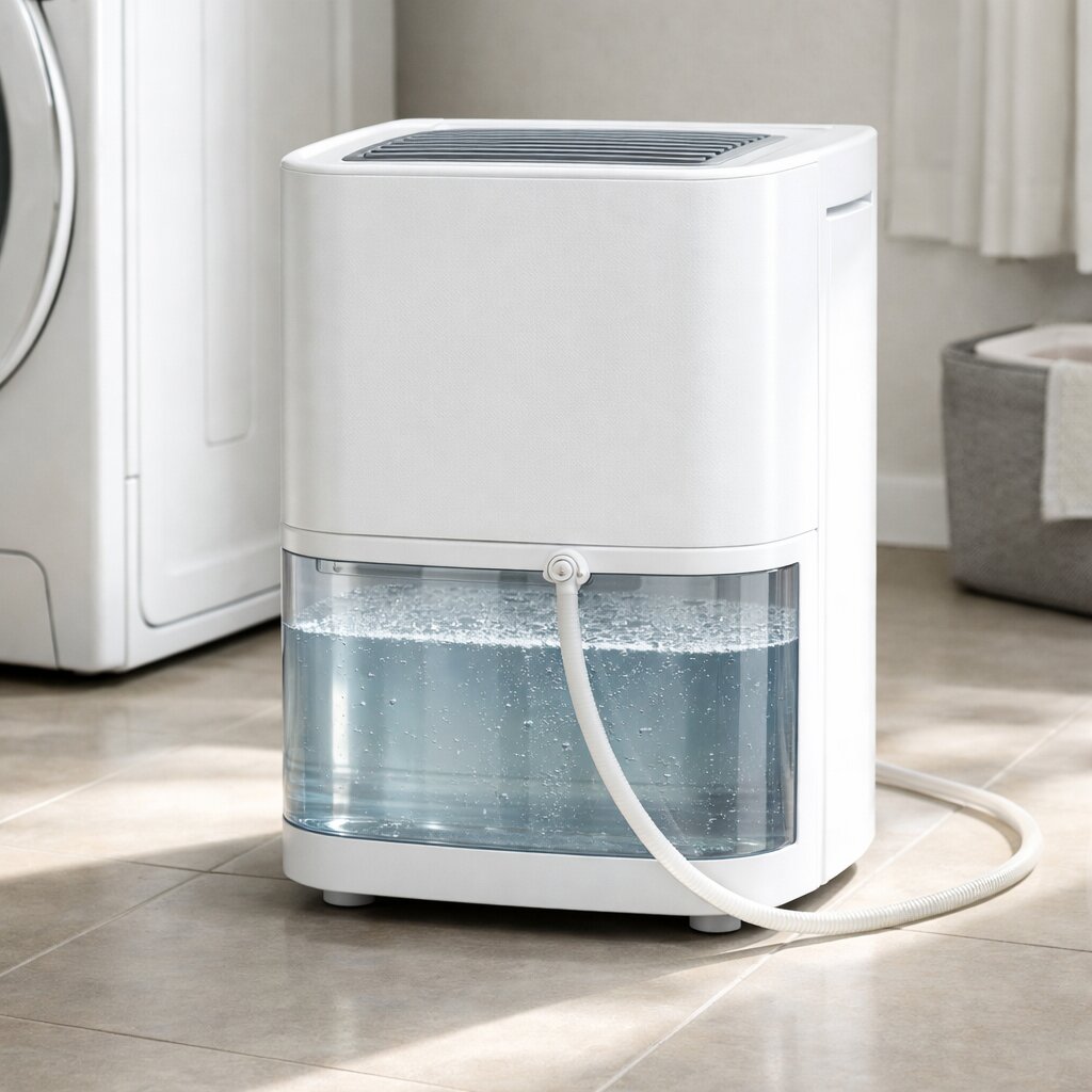 제습기 물통 넘침 방지와 연속 배수 설정 방법 이미지