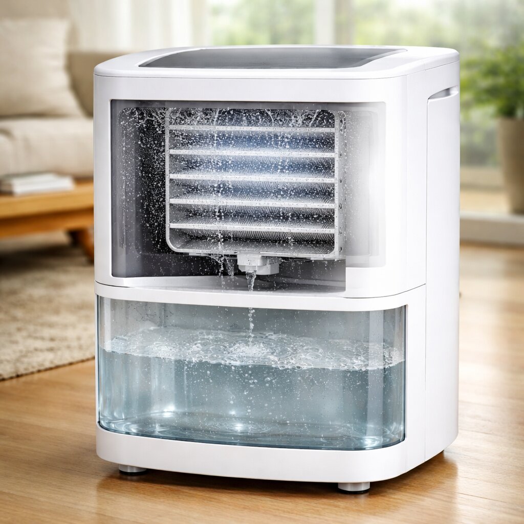 제습기 물통 하루 사용량과 제습 원리 설명 이미지