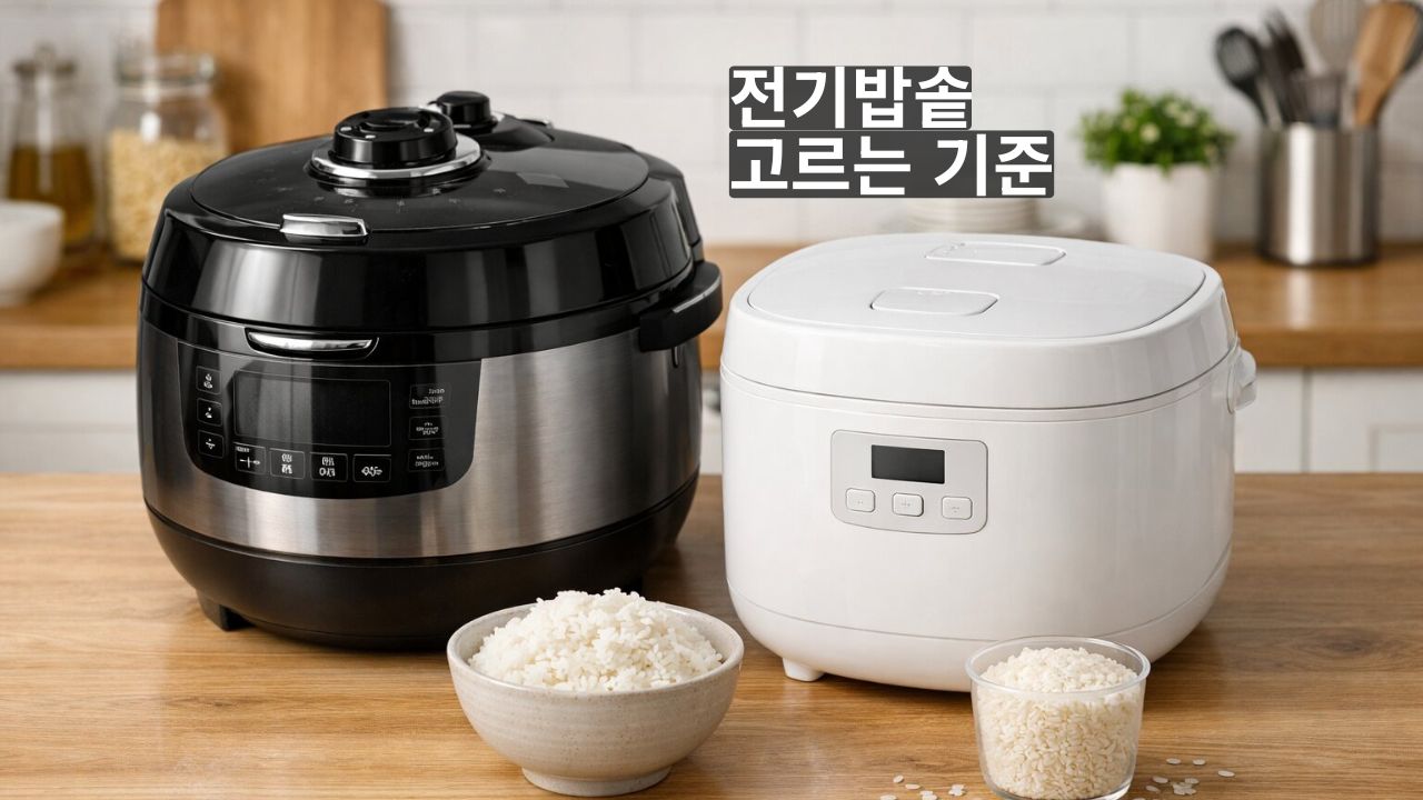 전기밥솥 추천 모델 고르는 기준, 압력식·IH·용량 차이 한 번에 정리 - lumoha