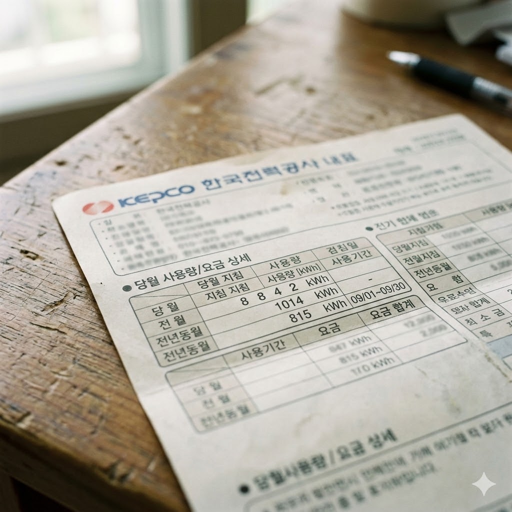 전기요금 고지서 보는 법 사용량 kWh 확인 예시