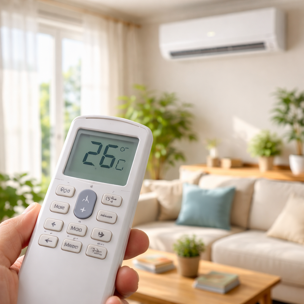 26도 자동 모드 설정이 전력 효율에 도움이 됩니다.