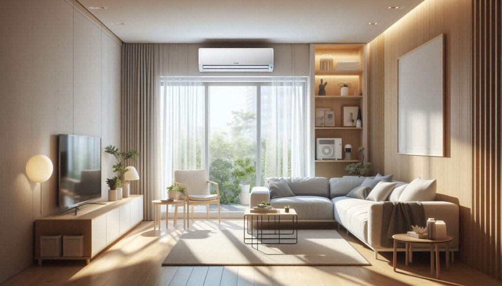 인버터·정속형 비교 글에 어울리는 실사용 거실 배경 썸네일