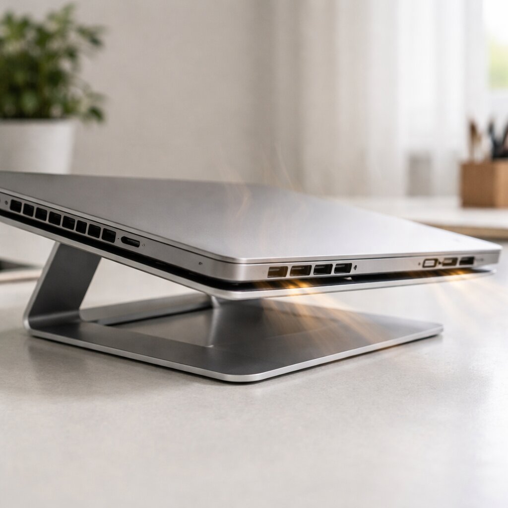 노트북 발열 줄이는 방법과 통풍 구조 이해에 도움이 되는 노트북 측면 통풍구 실사 이미지