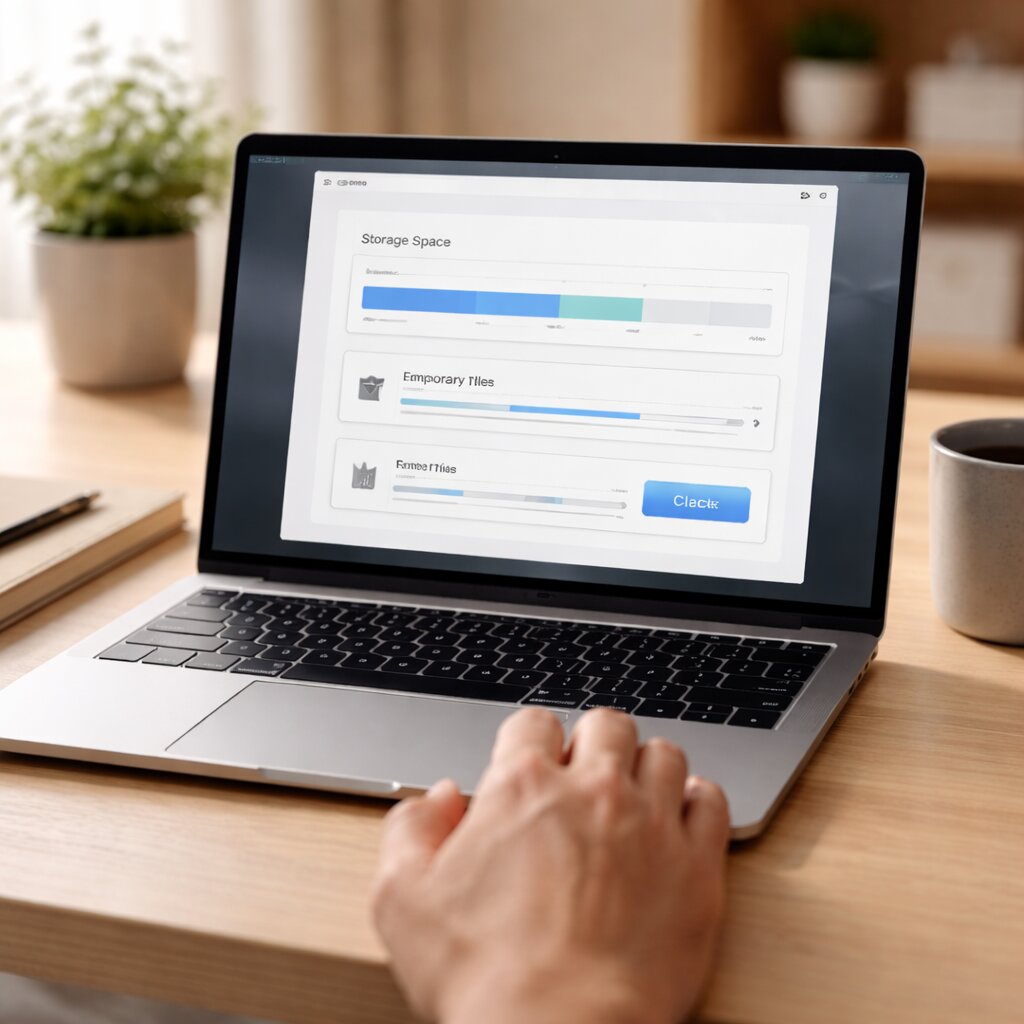 노트북 성능 최적화 SSD 저장 공간 관리 화면