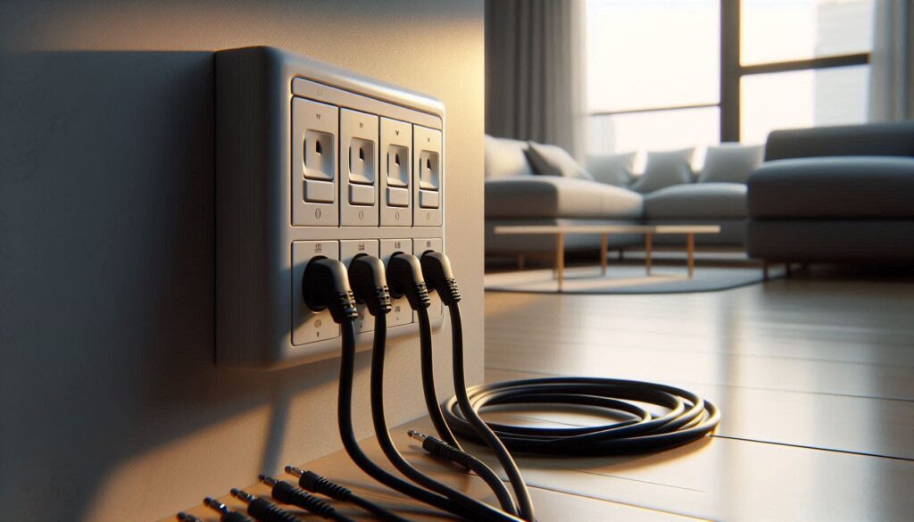 멀티탭 전원 차단은 가장 쉬운 대기전력 절약 방법이다.