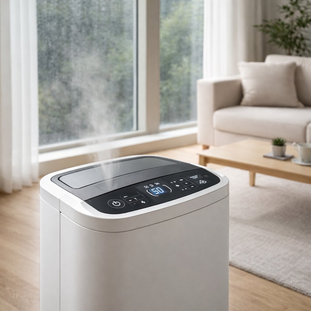 장마철 제습기 사용 팁 전기세 절약과 습도 설정 화면 예시