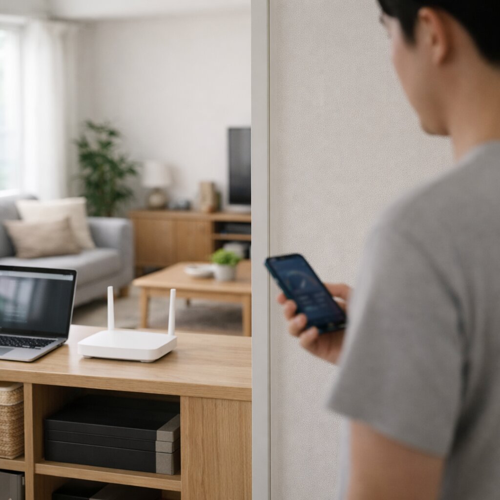 공유기 교체 시기 판단 기준과 와이파이 속도 저하 원인 점검 장면