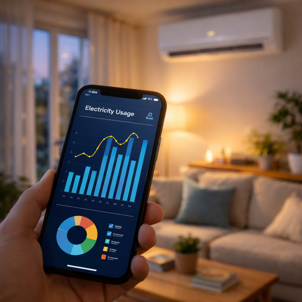 에어컨 26도 설정과 자동 모드 사용 장면