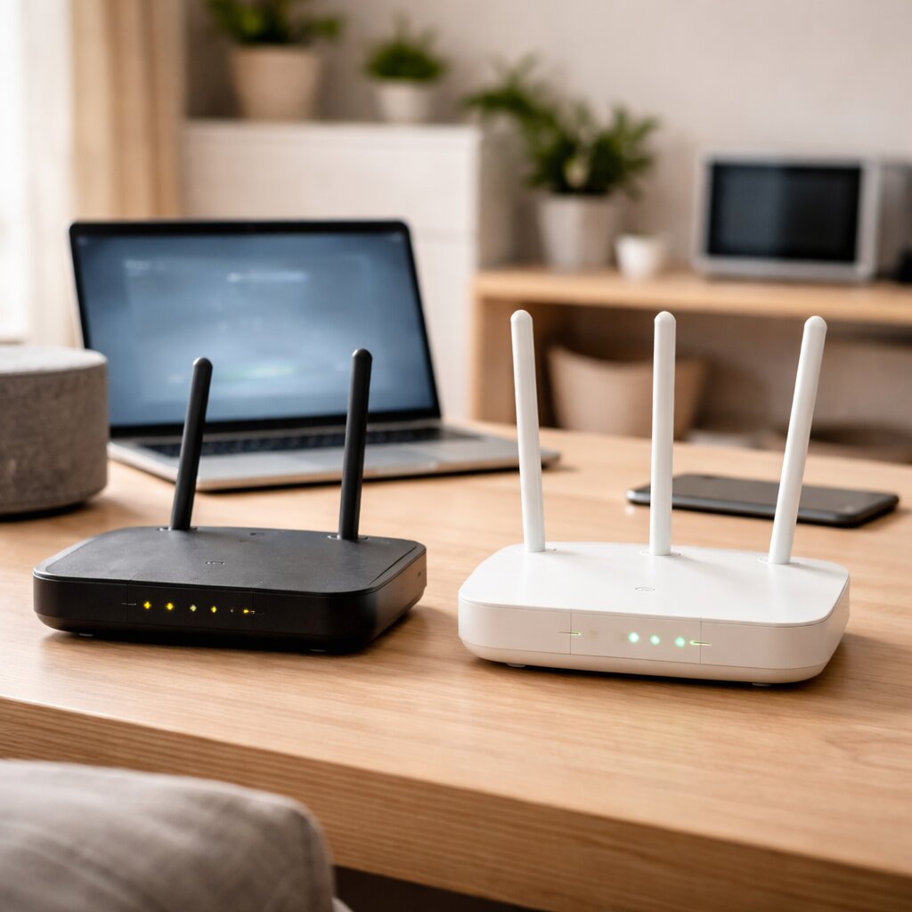 와이파이 느릴 때 공유기 교체 시기 비교 실사 이미지