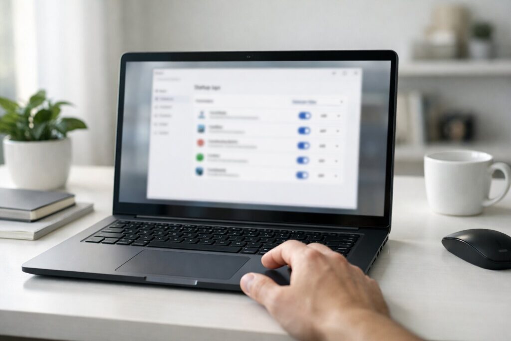 윈도우 시작프로그램 줄이는 법 노트북 속도 개선 설정 화면