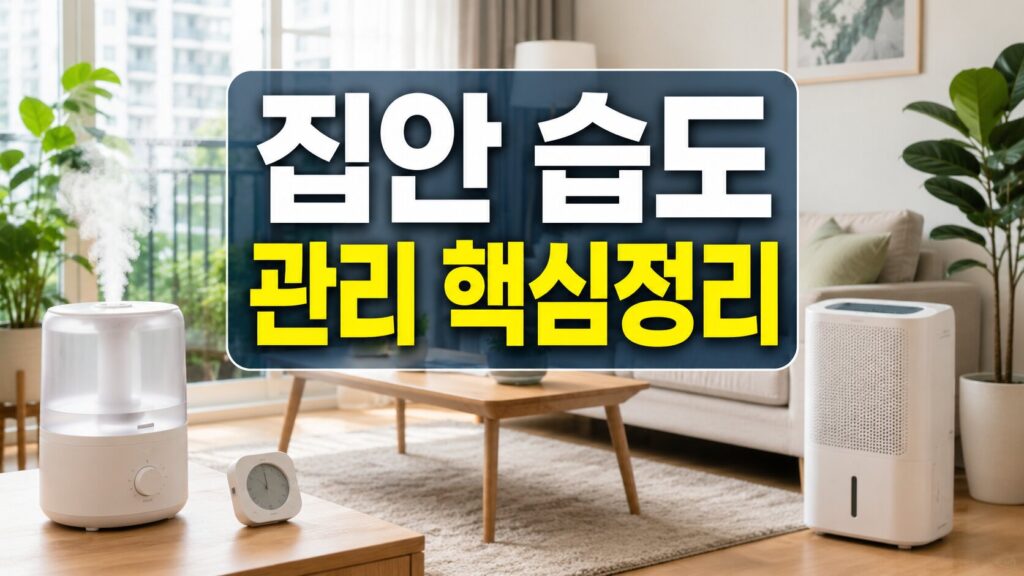 실내 적정 습도 40~60% 관리 방법 대표 이미지