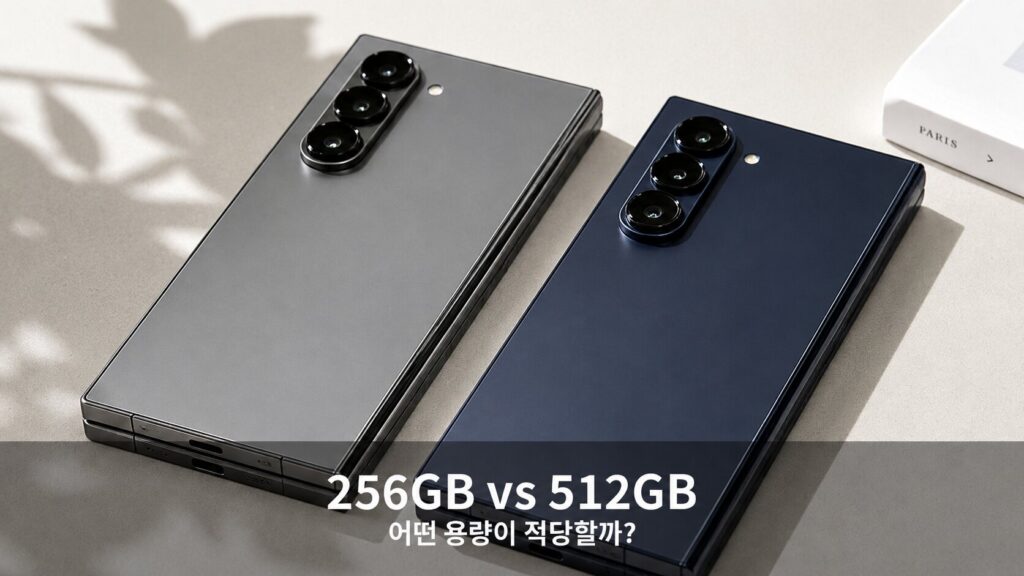 갤럭시 Z 폴드8 256GB 512GB 차이와 저장공간 선택
